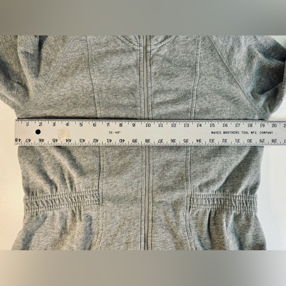 Eddie Bauer Jacket Long Zip-Up Terry Knit Size XL Gray SZ LIKE NEW! - Picture 8 of 13